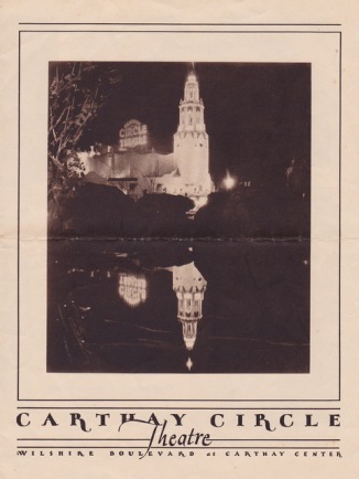 Carthay Circle Theatre Flyer